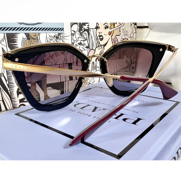 Prada Cat Eye Polarized Sunglasses - Picture 3 of 7